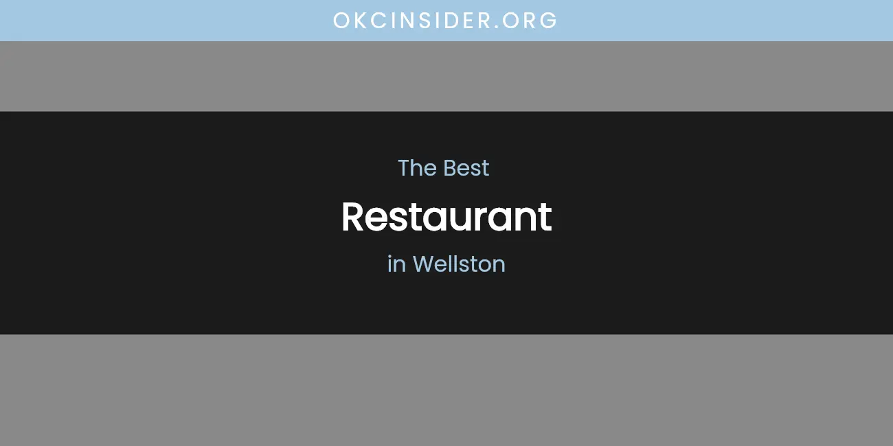 Wellston's Best Restaurant featured